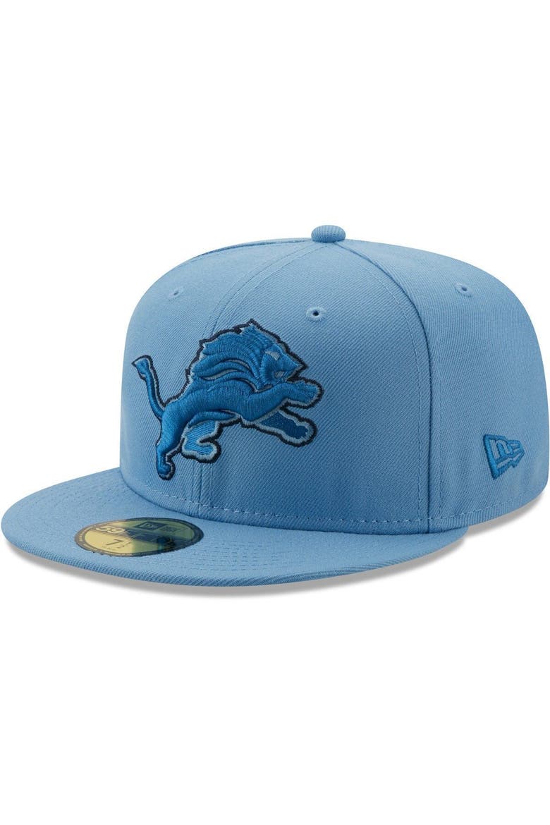 Men's New Era Light Blue Detroit Lions 75 Seasons The Pastels 59FIFTY Fitted Hat, Alternate, color, Light Blue