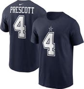 Nike Men's Nike Dak Prescott Navy Dallas Cowboys Player Name & Number T-Shirt