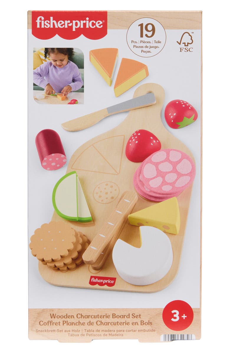 FISHER PRICE Wooden Charcuterie Board Set, Alternate, color, Asst