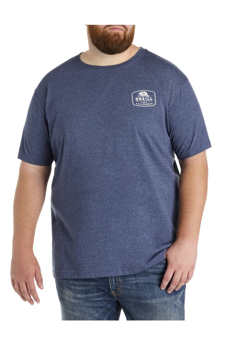 O'Neill Big & Tall Cali Native Graphic Tee, Alternate, color, Navy Heather