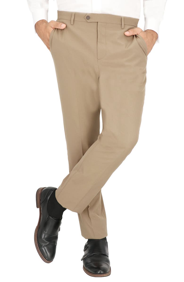 Scotch & Soda Traveler Tech Stretch Trousers - Suit Separate, Alternate, color, British Khaki