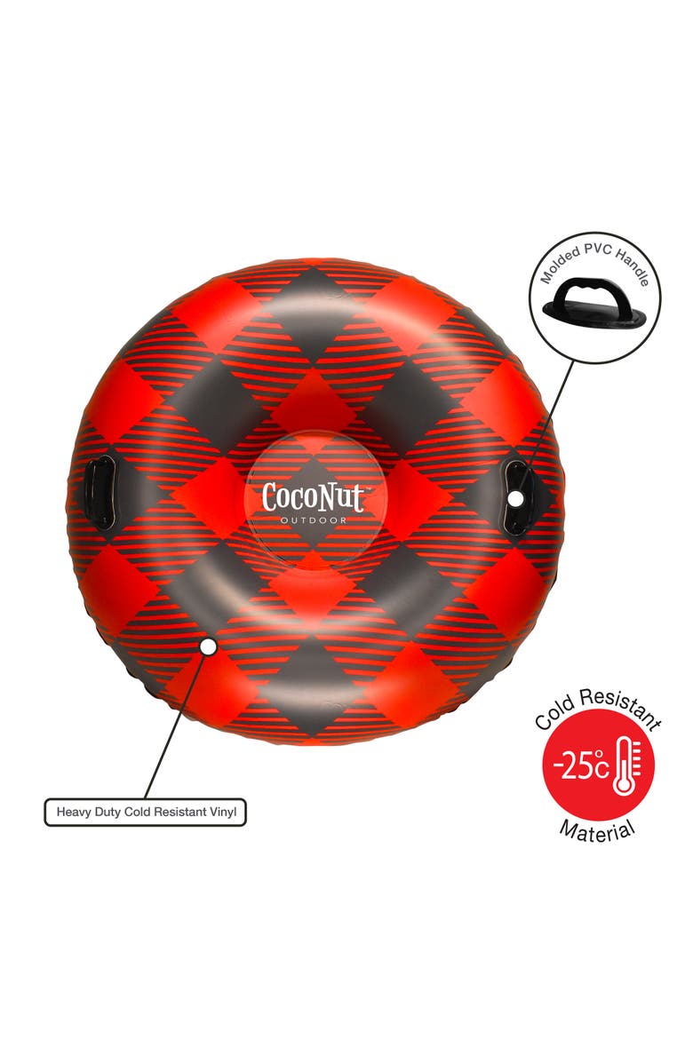 Buffalo Plaid 48" Jumbo Snow Tube 8+, Alternate, color, Multicolored