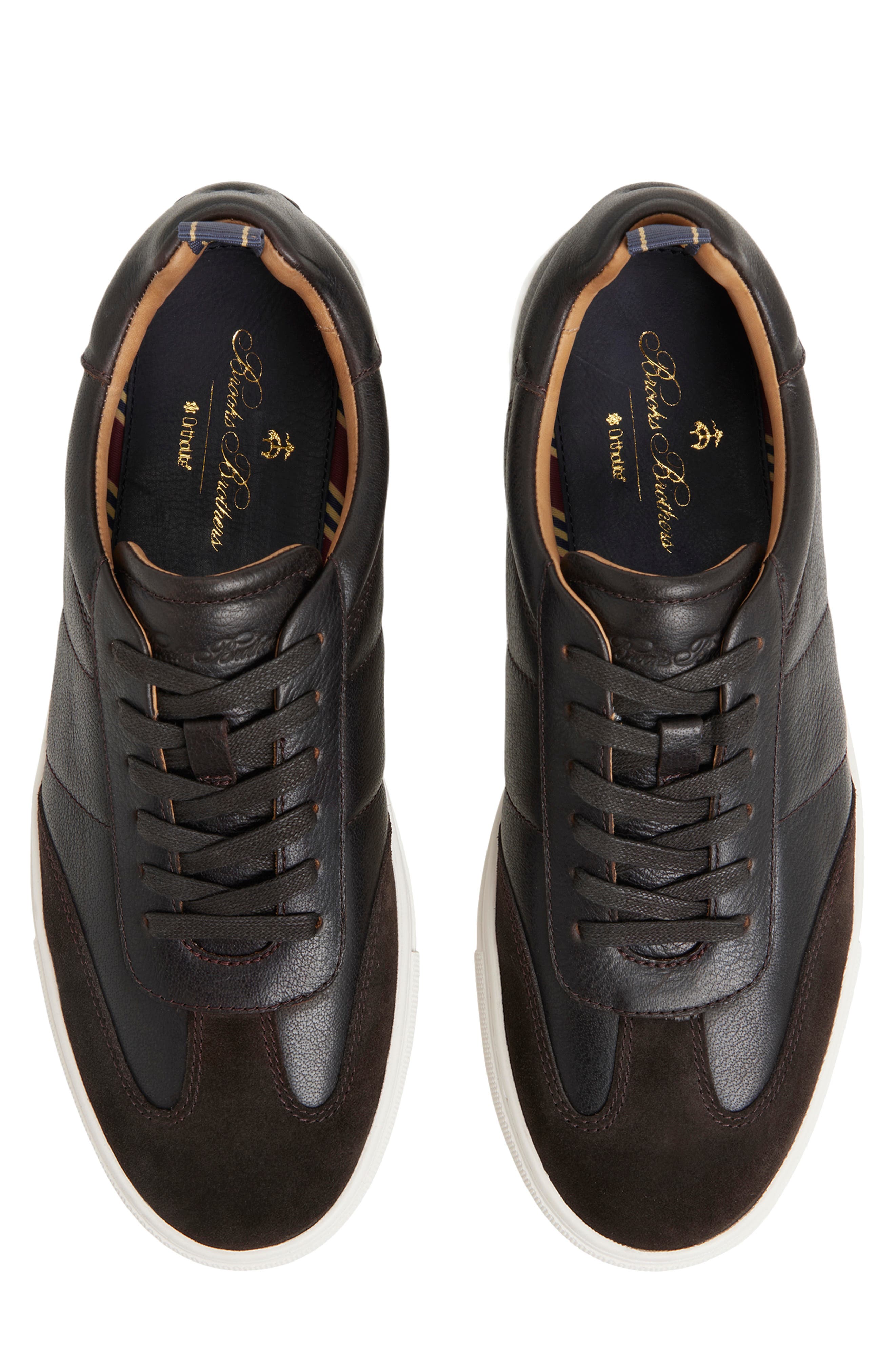 Brooks Brothers Emmerson Sneaker, Alternate, color, Brown