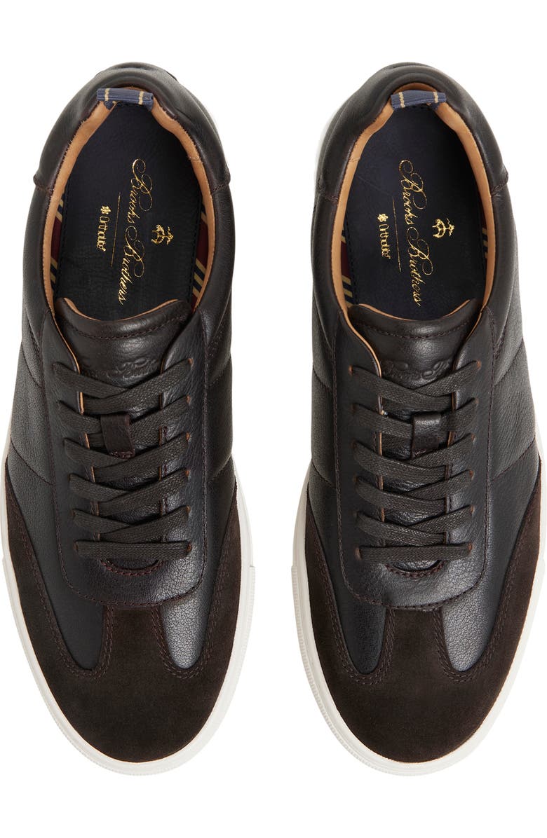 Brooks Brothers Emmerson Sneaker, Alternate, color, Brown