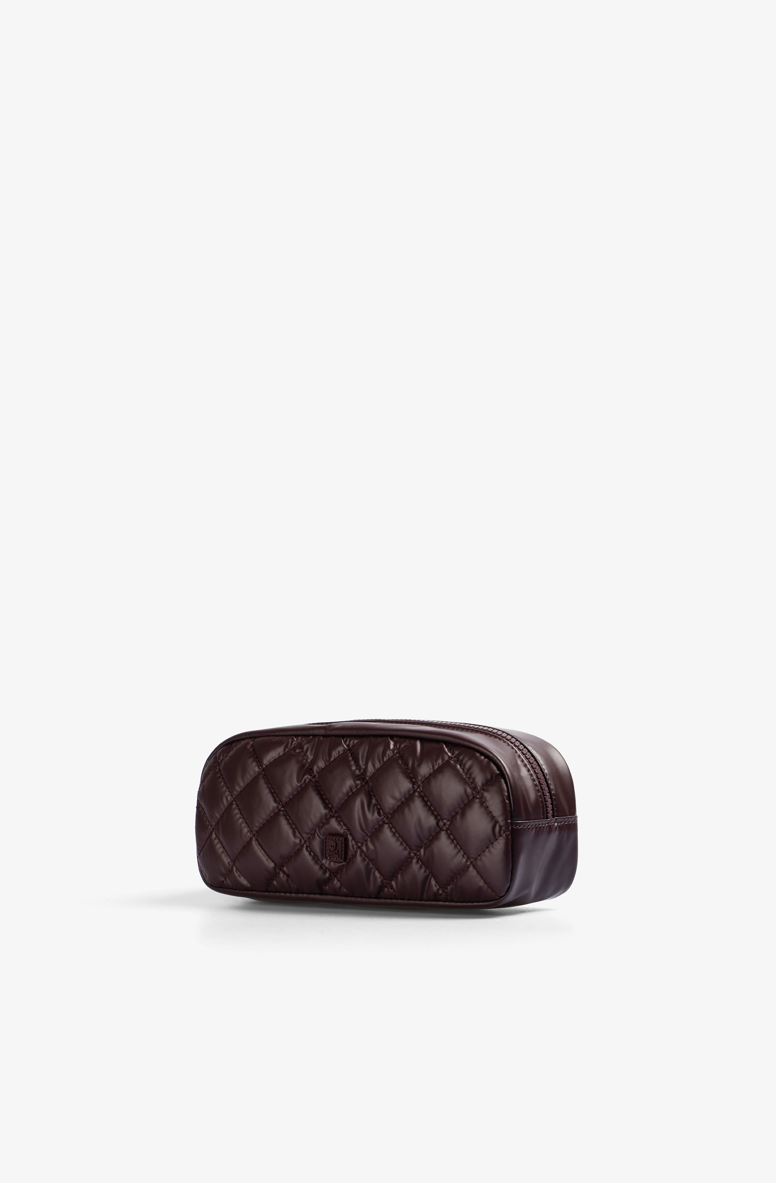 Nyquilted Pencil Case, Alternate, color, Burgundy