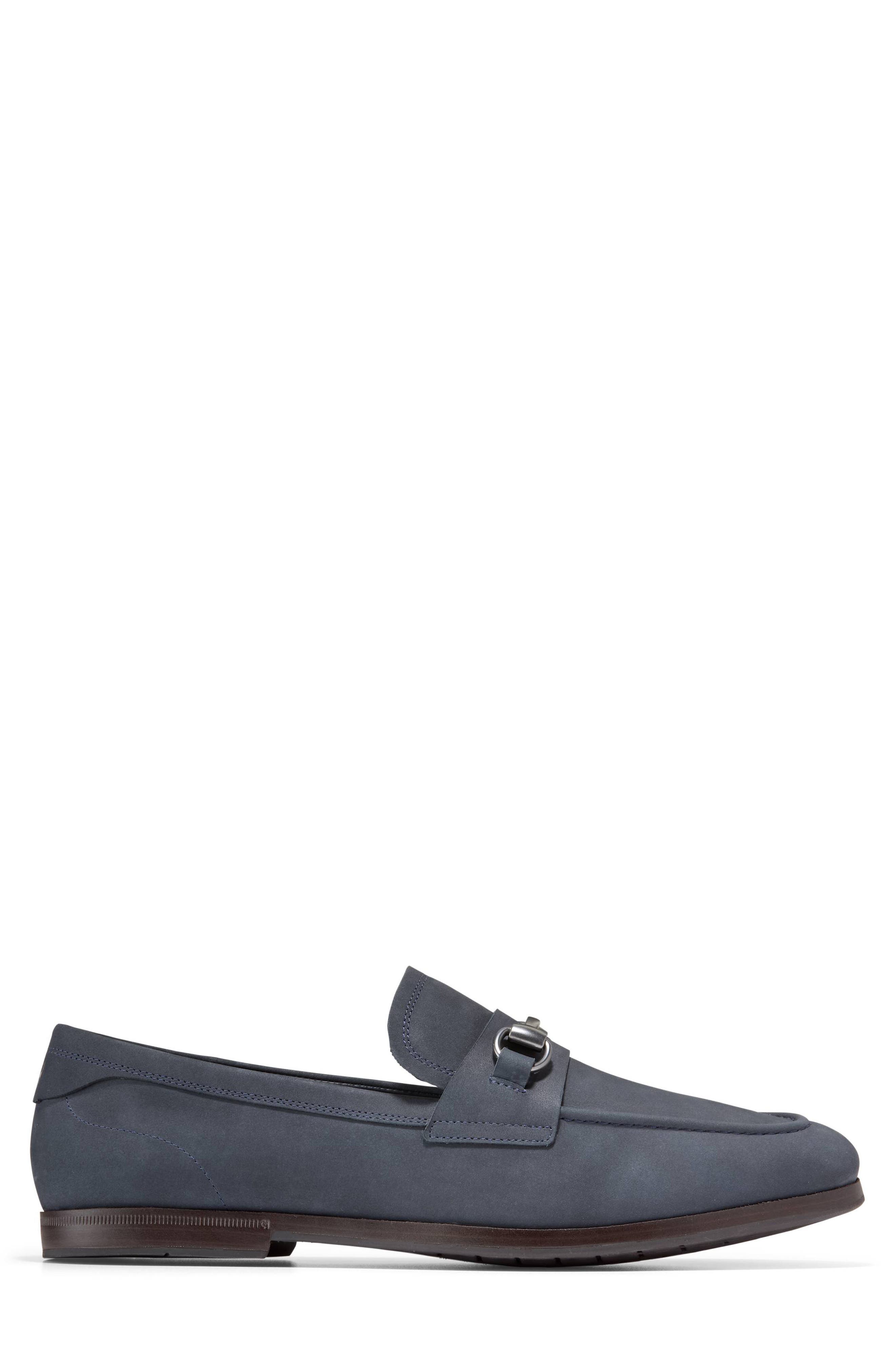 Wyeth Grand Bit Loafer, Alternate, color, NAVY BLAZER NUBUCK/ NATURAL