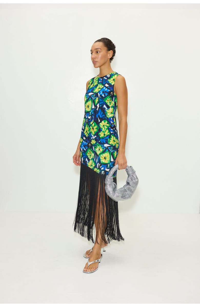SIMONMILLER Casablanca Fringe Dress, Alternate, color, Abstract Floral