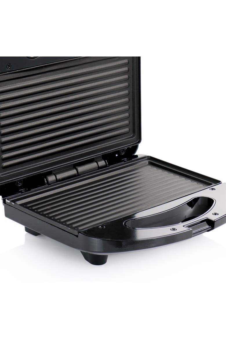 Nonstick Panini Contact Grill, Alternate, color, Black