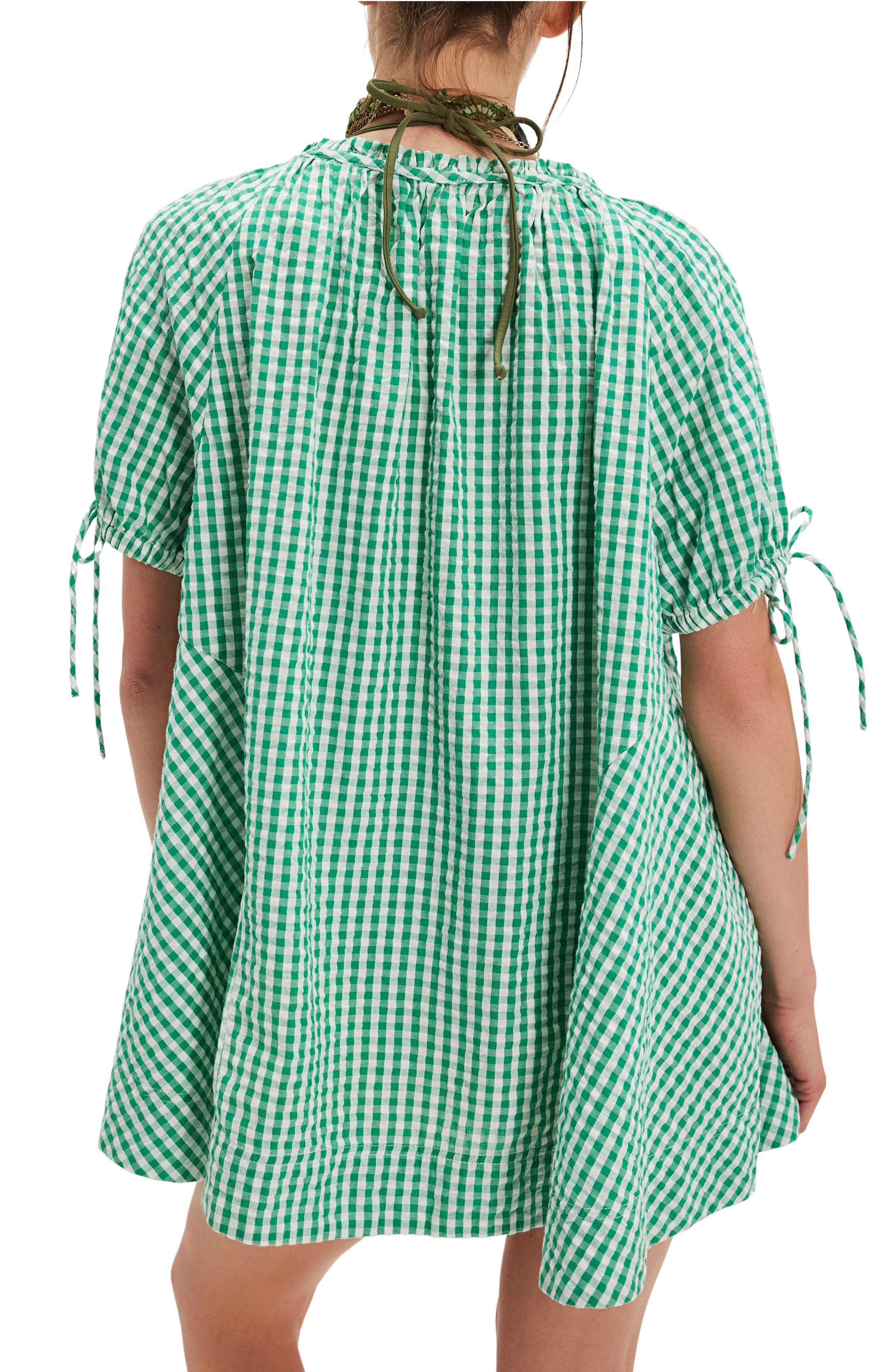 Farley Gingham Button-Up Tunic - image 2