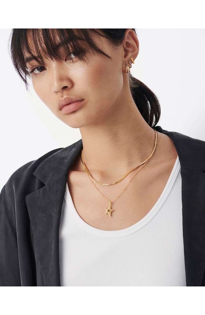 Missoma Celestial Large Step Star Pendant Necklace, Alternate, color,