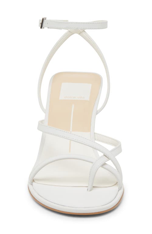 Dolce Vita Morah Ankle Strap Sandal In True White Leather