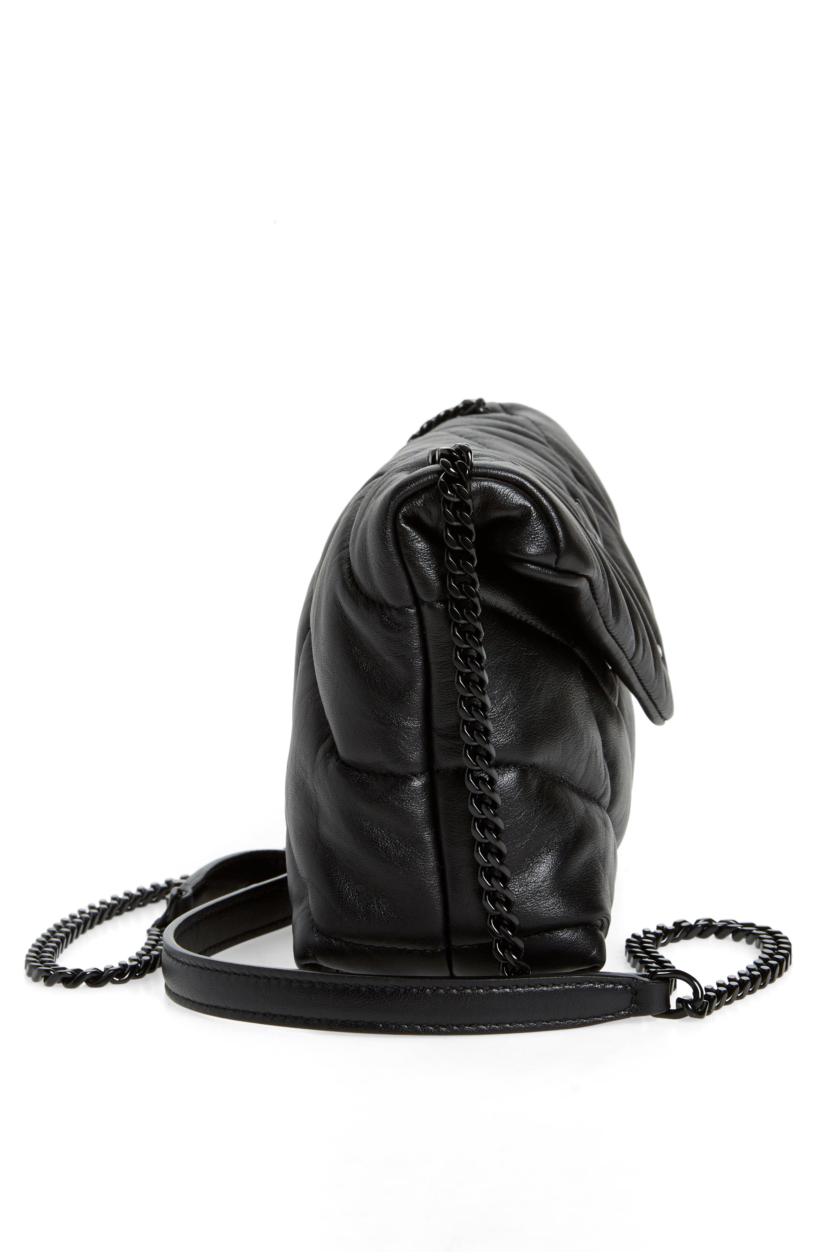 Saint Laurent Toy Loulou Puffer Quilted Leather Crossbody Bag, Alternate, color, 