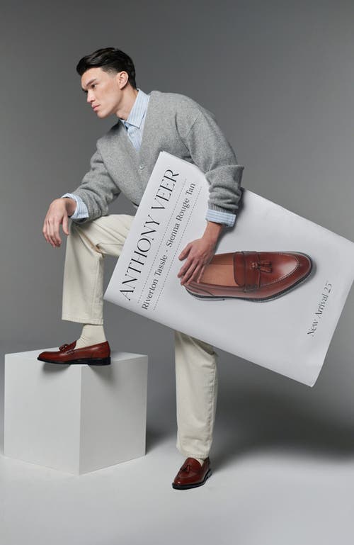 Anthony Veer Rivertone Tassel Loafer In Brown