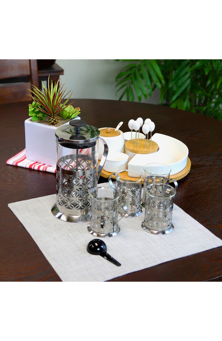 MR COFFEE Trellise 5 Piece Coffee Press Set, Alternate, color, Clear