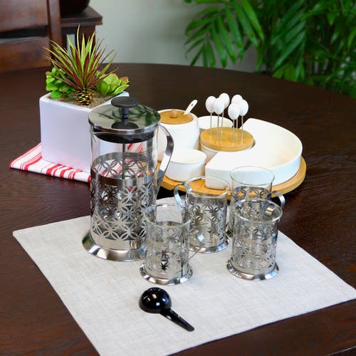 Mr Coffee Trellise 5 Piece Coffee Press Set In Transparent