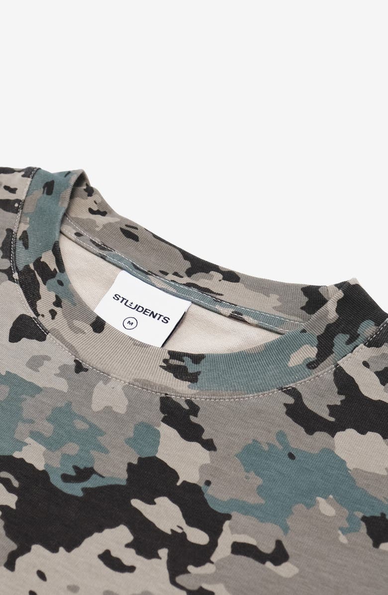 STUDENTS Payson Camo Long Sleeve Cotton T-Shirt, Alternate, color, Camo