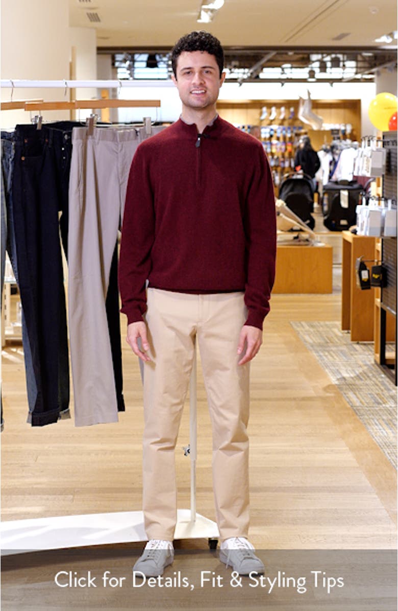 Cashmere Half Zip Pullover, sales video thumbnail