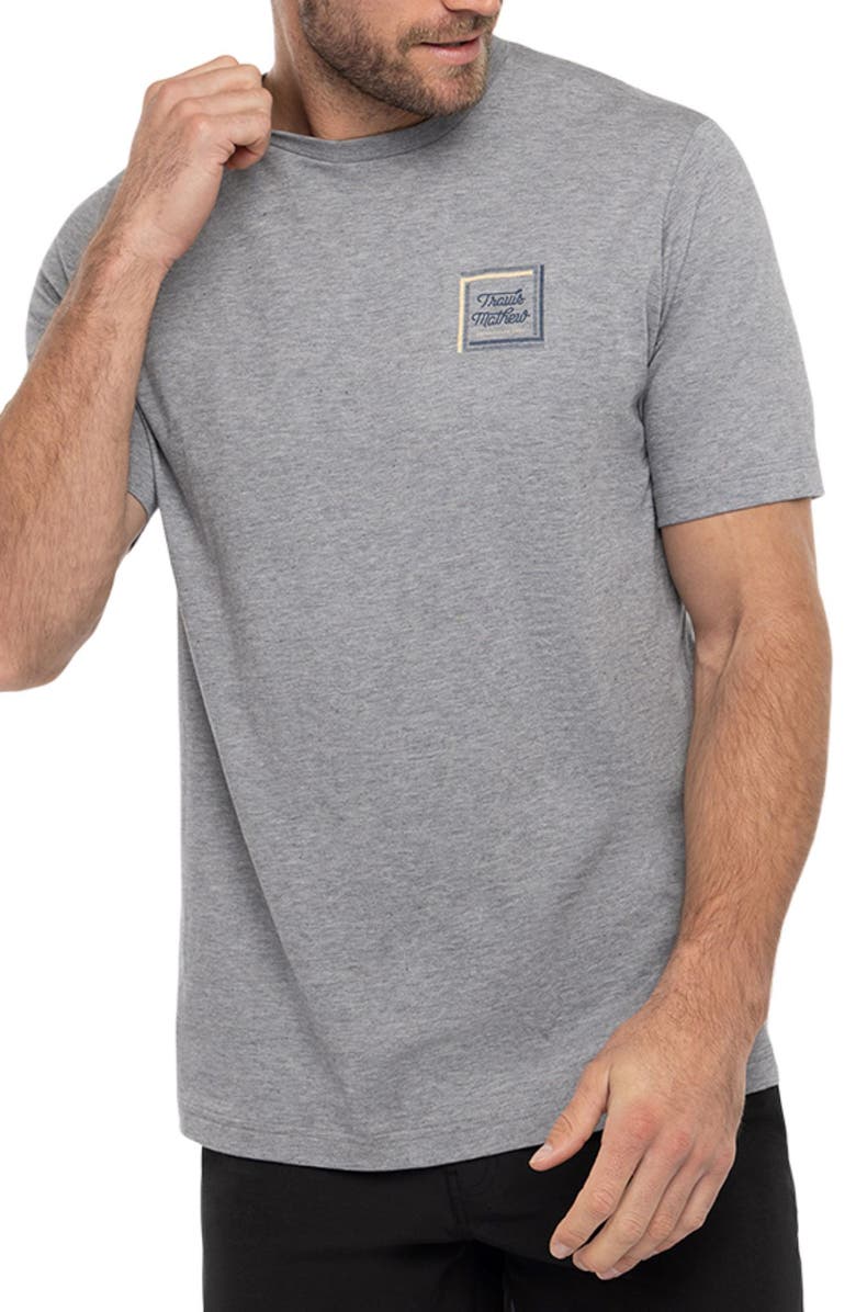 TravisMathew Riviera Maya Logo Graphic Tee, Main, color, Heather Grey