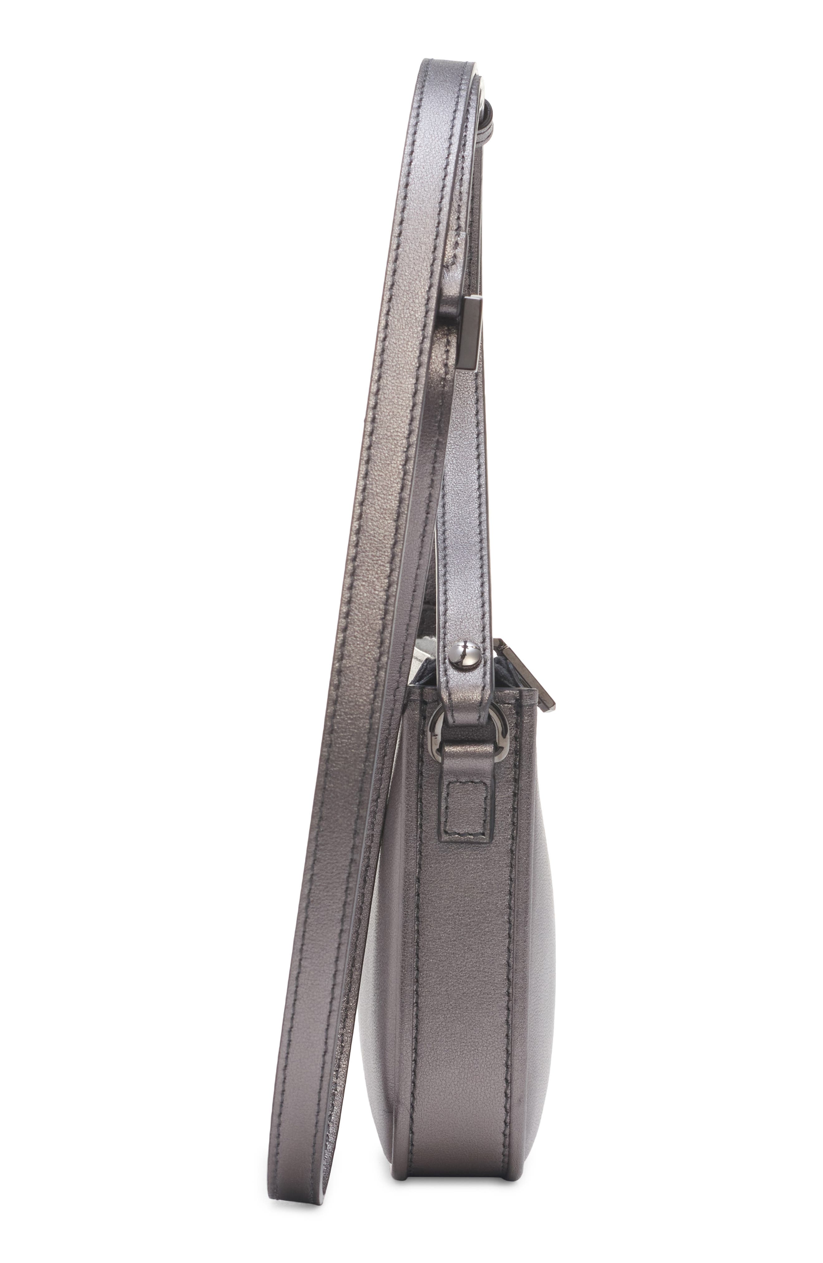Valentino Garavani Mini VLOGO Leather Shoulder Bag, Alternate, color, 