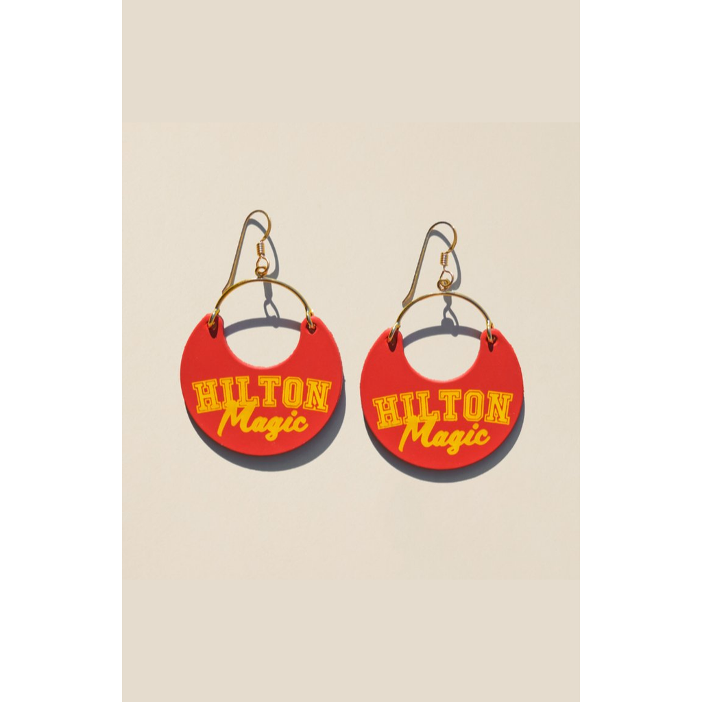 Nickel & Suede University Ninas Earrings