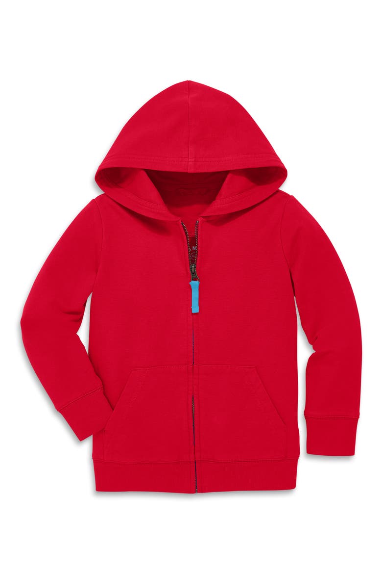 Kids' Zip Hoodie, Main, color, CHERRY
