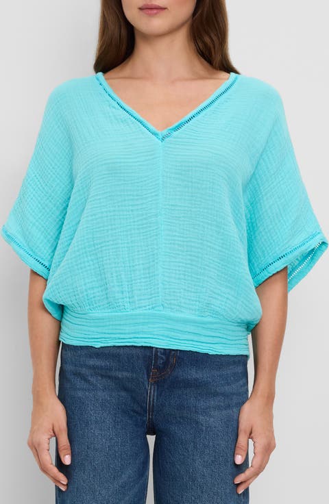 Imani Cropped Dolman Sleeve Top