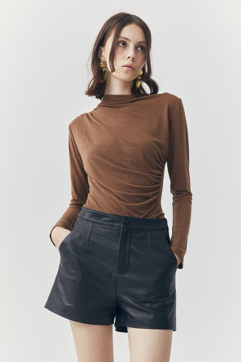 Wren Short Leather Pants