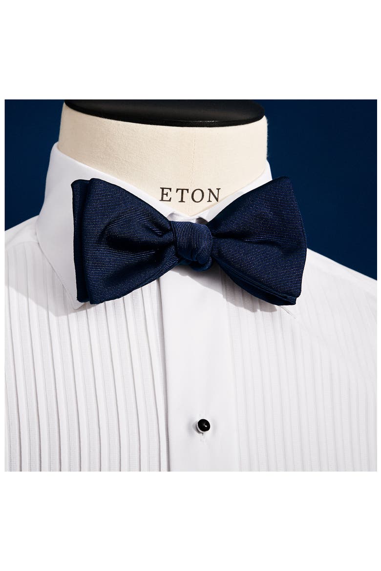 Silk Bow Tie, Alternate, color, NAVY