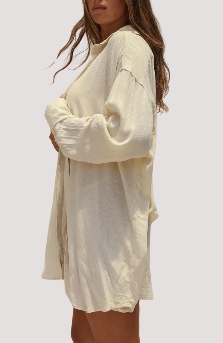 Stone Fox Swim Mimi Relaxed Fit Button-Up Cover-Up Shirtdress, Alternate, color, 
