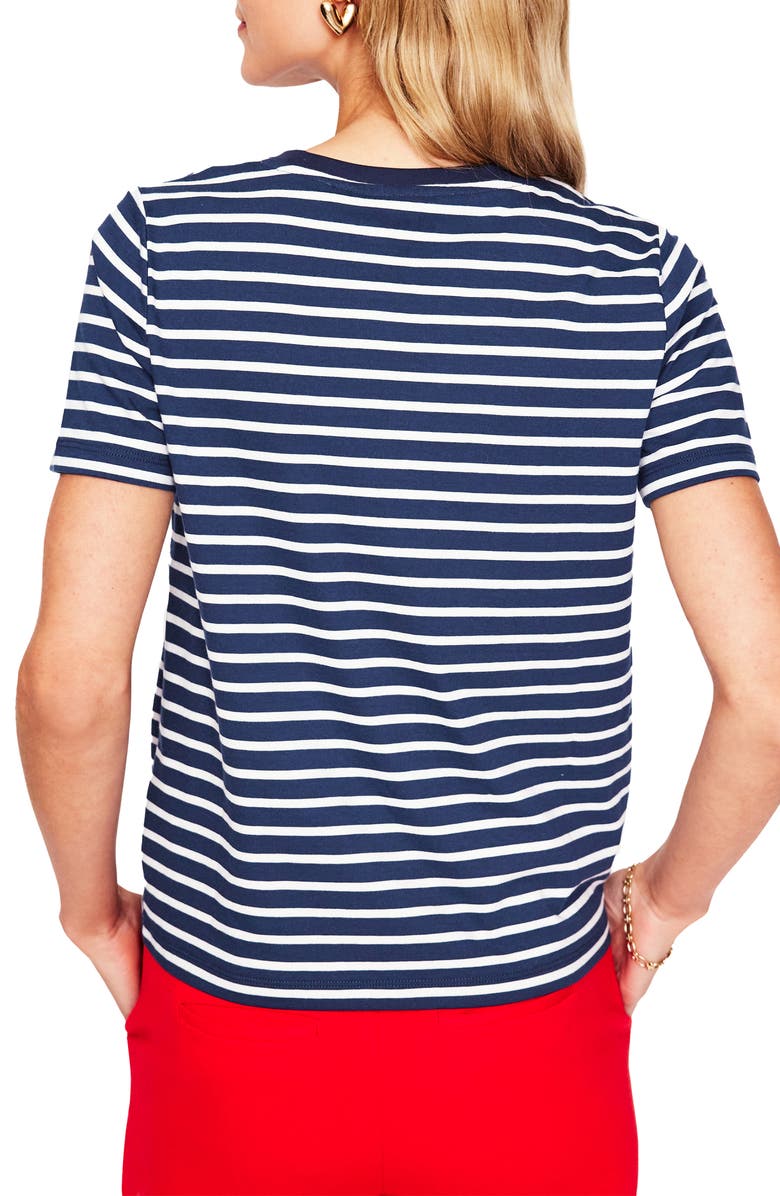 Boden Stripe Heart Embroidered Cotton Graphic T-Shirt, Alternate, color, 