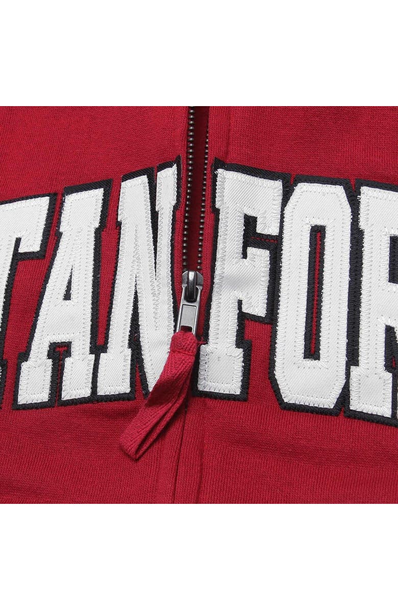 COLOSSEUM Women's Stadium Athletic Cardinal Stanford Cardinal Arched Name Full-Zip Hoodie, Alternate, color, Cardinal