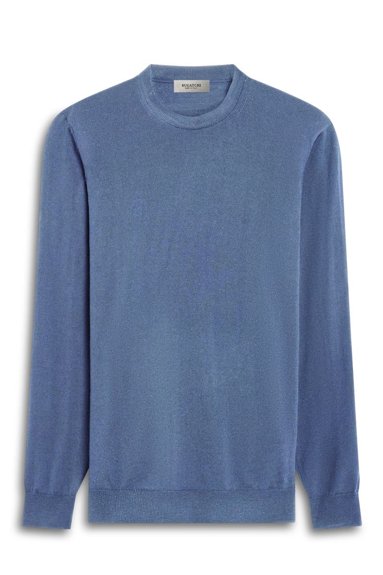 William Merino Wool Crewneck Sweater, Alternate, color, AIR BLUE