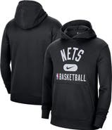 Nike Men's Nike Black Brooklyn Nets 2021-2022 Spotlight On Court Performance Practice Pullover Hoodie