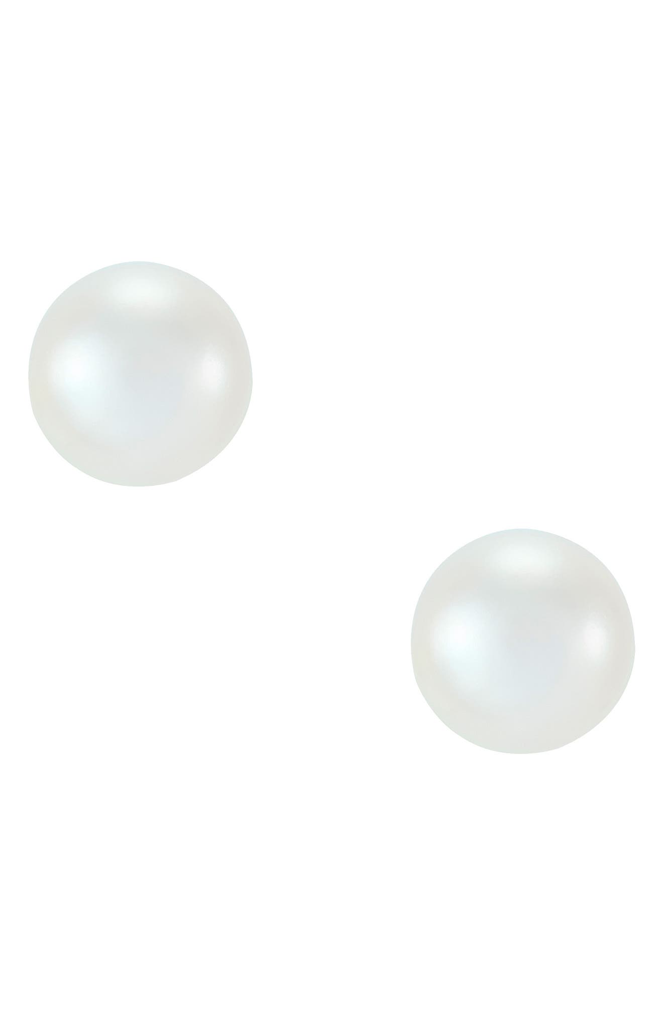 Frankie & Zoe Pearl Stud Earrings