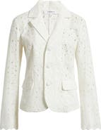 FRAME The Paisley Cotton Eyelet Blazer