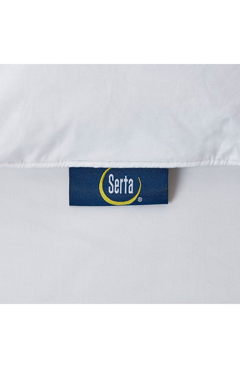 BLUE RIDGE HOME FASHIONS Serta Goose Feather & Down Fiber Featherbed, Alternate, color, White