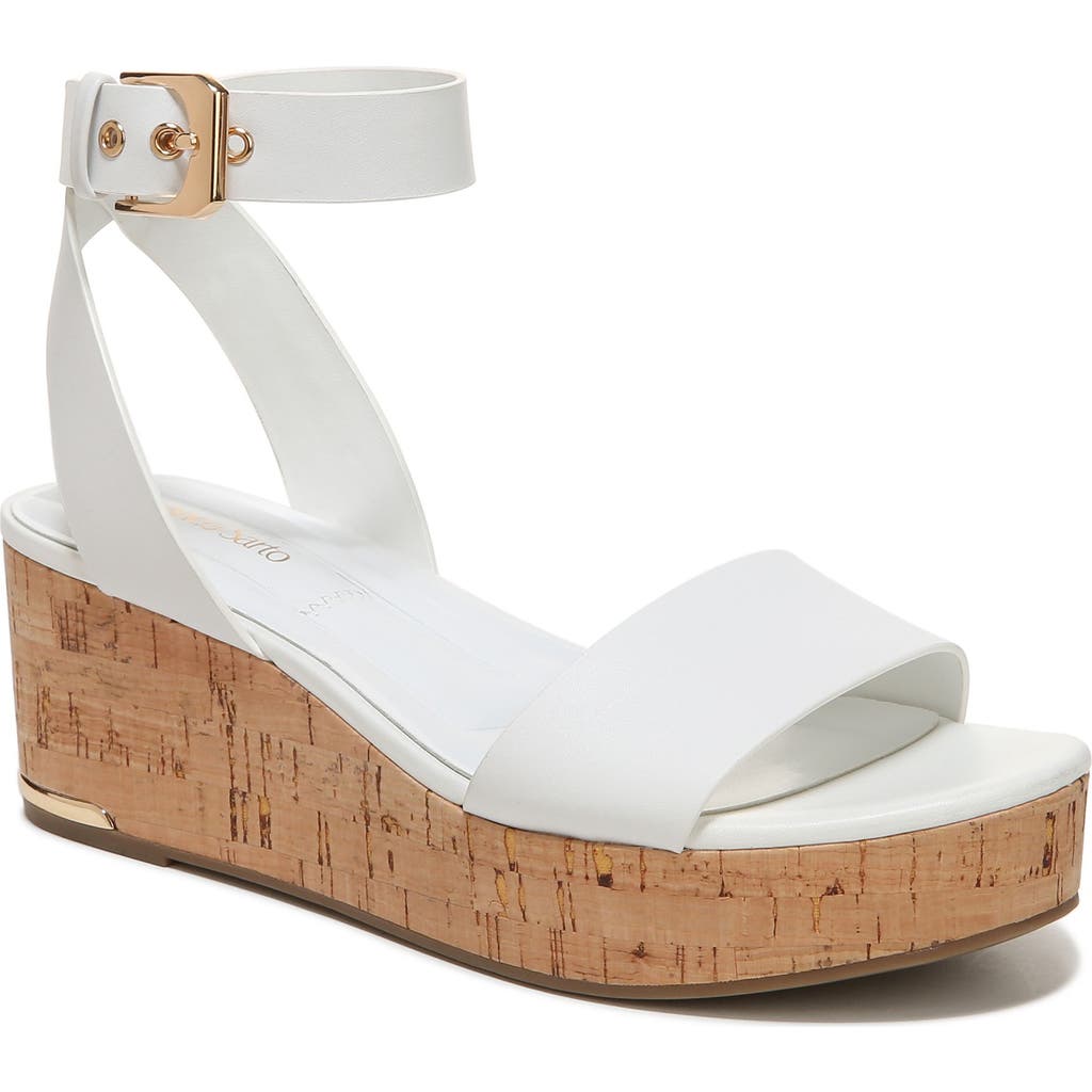 Franco Sarto Presley Espadrille Wedge Sandals Women's Shoes In White