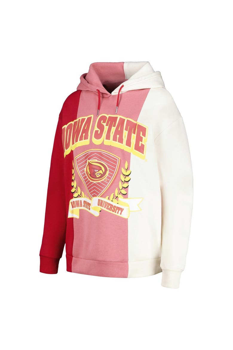 Women's Gameday Couture Cardinal Iowa State Cyclones Hall of Fame Colorblock Pullover Hoodie, Alternate, color, Cardinal