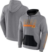 FANATICS Men's Fanatics Branded Heathered Gray Phoenix Suns Off The Bench Color Block Pullover Hoodie