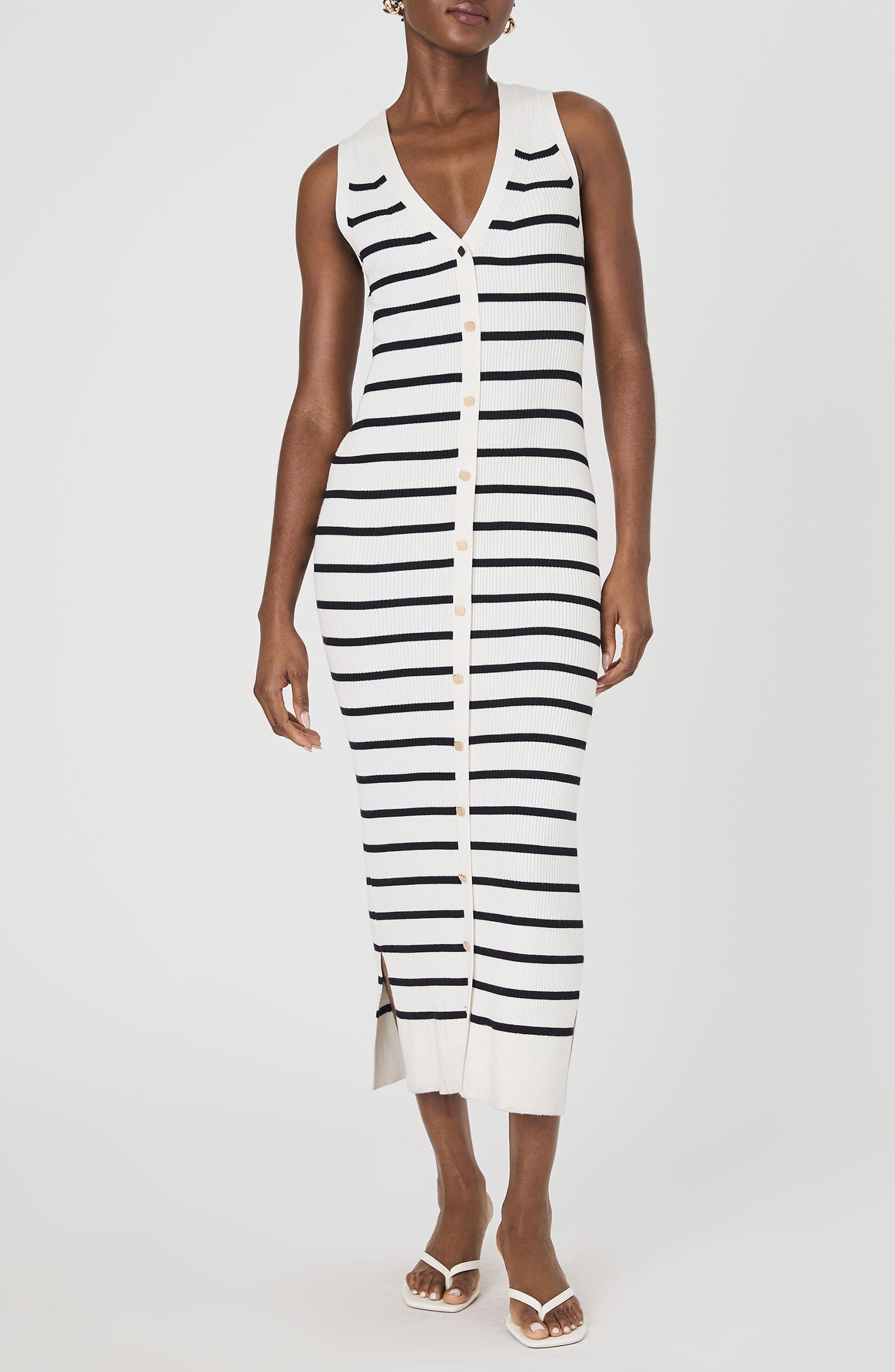 French Rib Boy French Connection Nadina Sleeveless Rib Maxi Dress (Women) | Nordstromrack