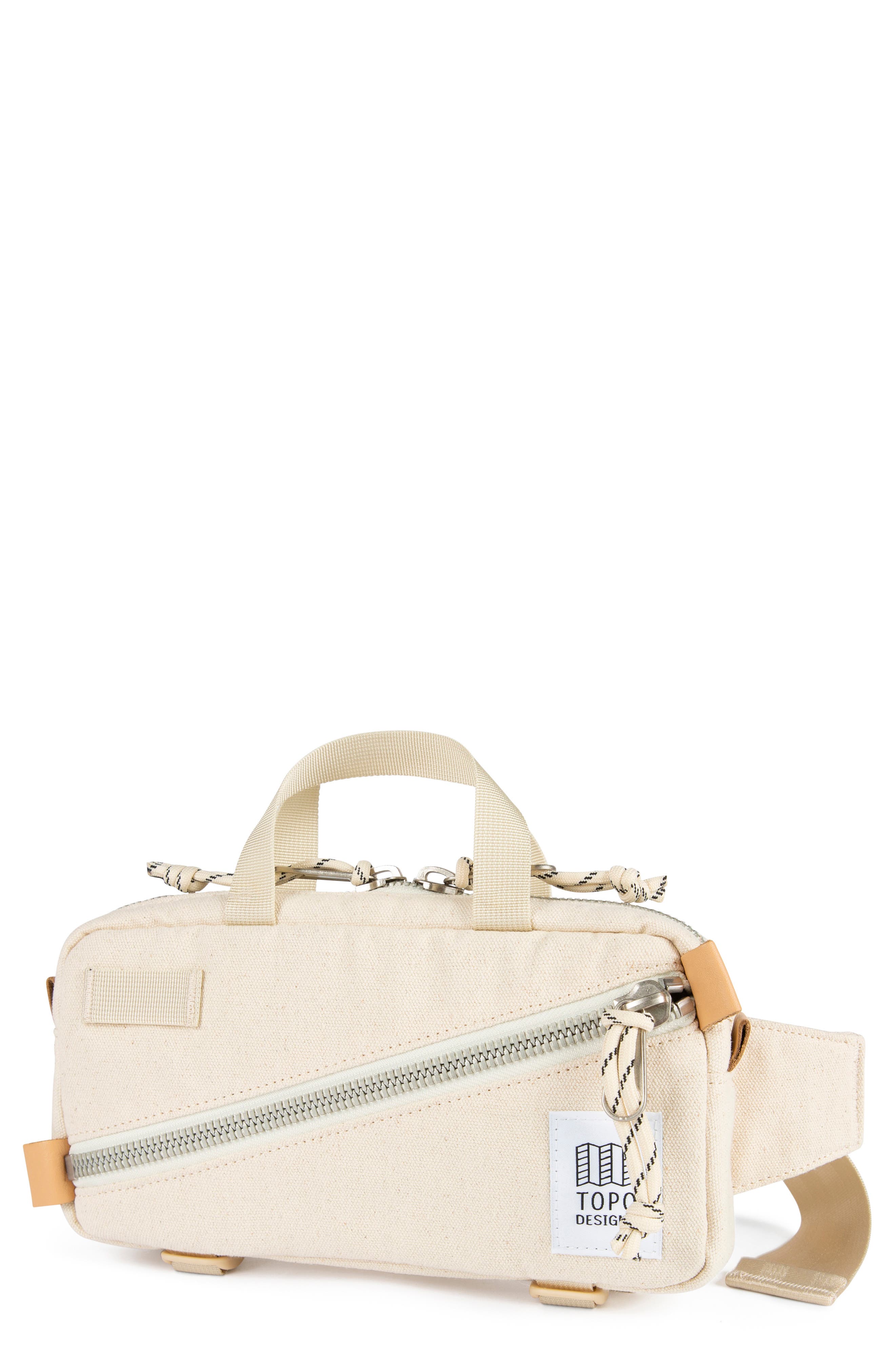 Mini Quick Pack Belt Bag, Main, color, NATURAL CANVAS