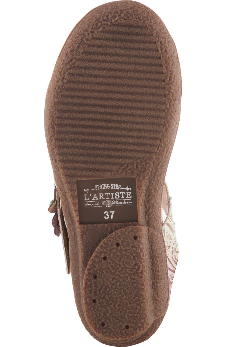 L'Artiste by Spring Step Aymee Wedge Sandal, Alternate, color, Sky Blue Multi