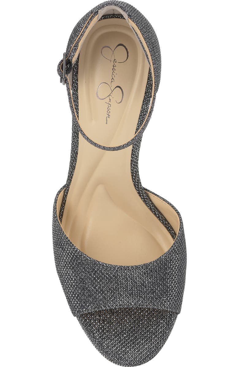 Jessica Simpson Sohilea Ankle Strap Platform Sandal, Alternate, color, Silver