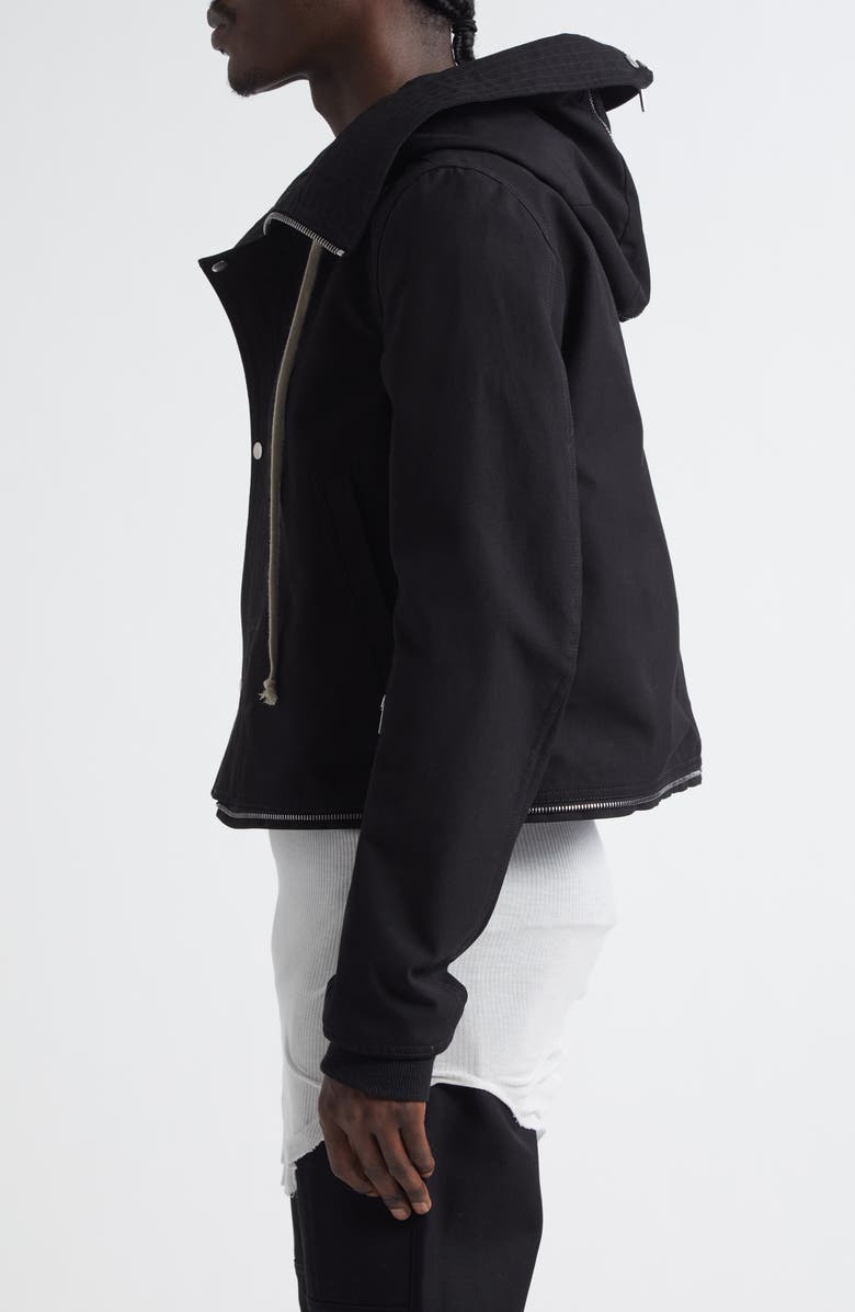 Rick Owens Giacca Headon Crop Parka, Alternate, color, 