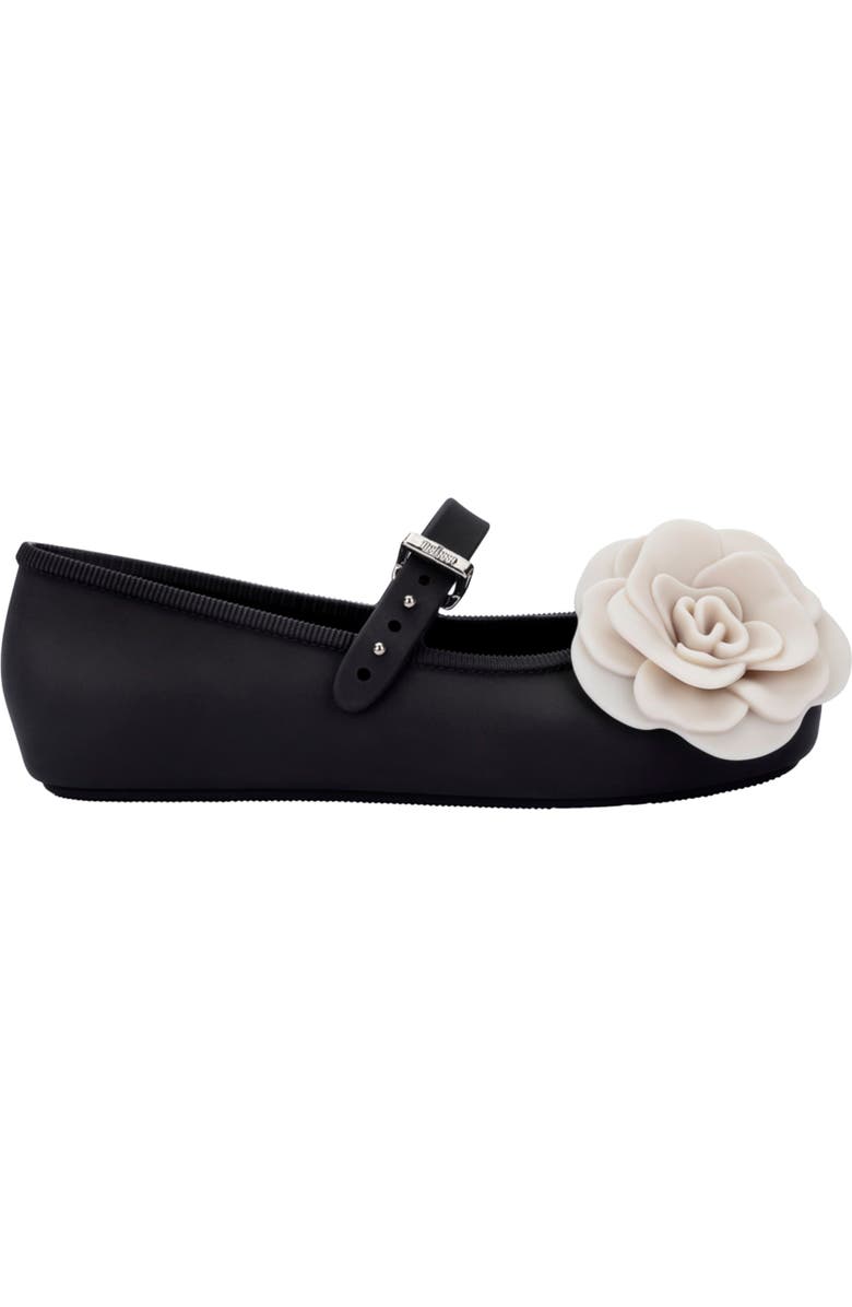 Mini Melissa Kids' Soft Ballerina Mary Jane Flat, Alternate, color, Black