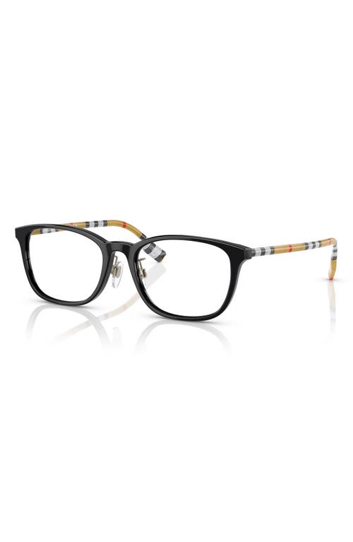 Burberry 53mm Rectangular Optical Glasses In Brown