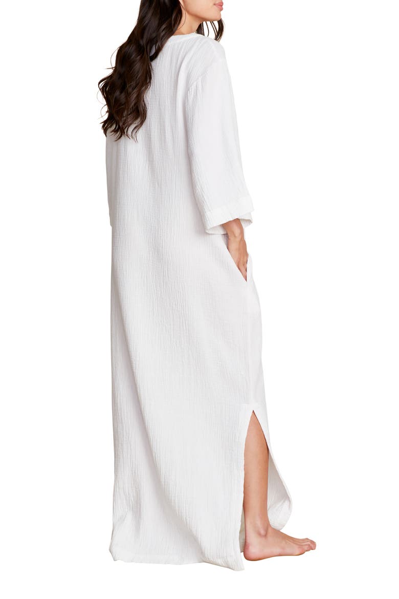 Sun Soaked Cotton Gauze Caftan, Alternate, color, SEA SALT