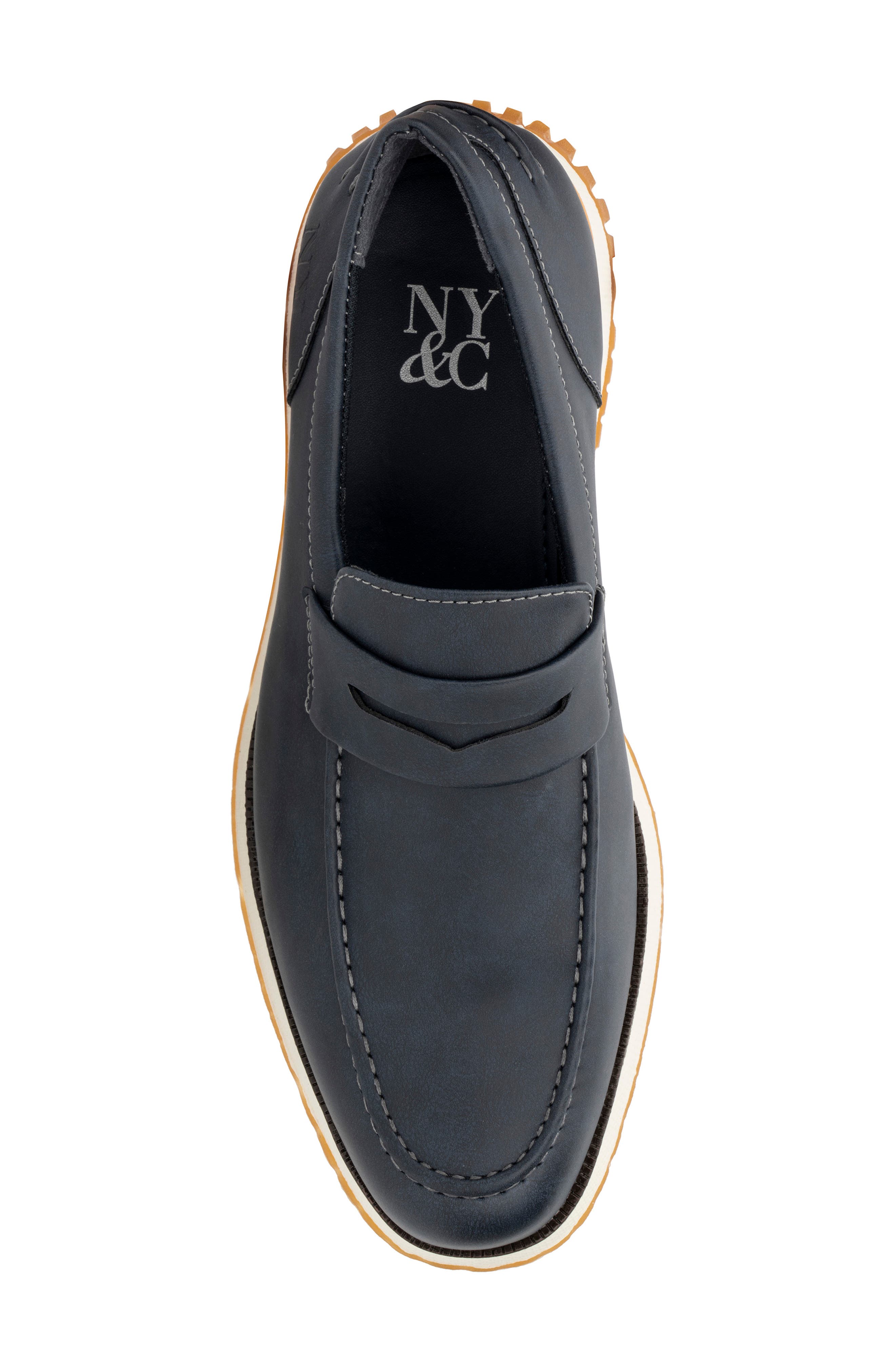 Ronan Penny Loafer, Alternate, color, NAVY