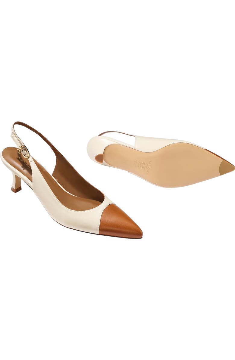 MARGAUX The Colette Cap-Toe, Alternate, color, Cotton And Saddle Nappa