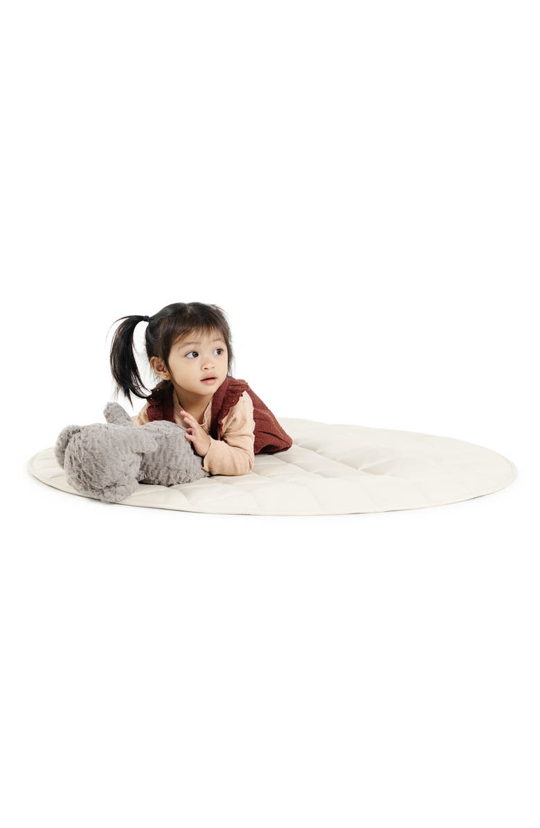 GATHRE Quilted Play Mat, Main, color, Ivory
